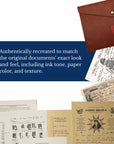 Authentically recreated to match the original documents' exact look and feel, including ink tone, paper color, and texture.
