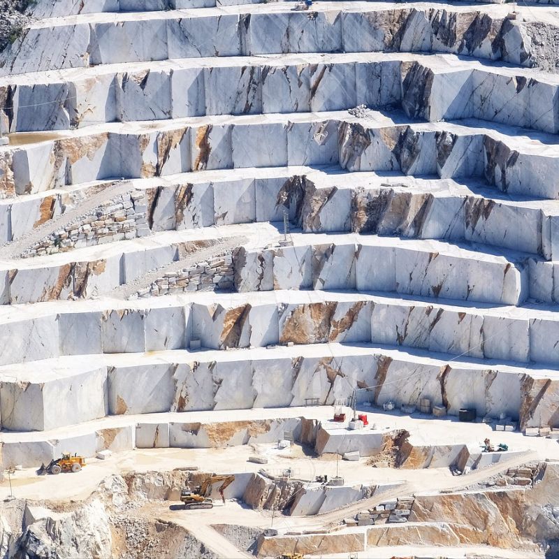 Marble is a white stone with a crystalline and sugary appearance. - History By Mail5