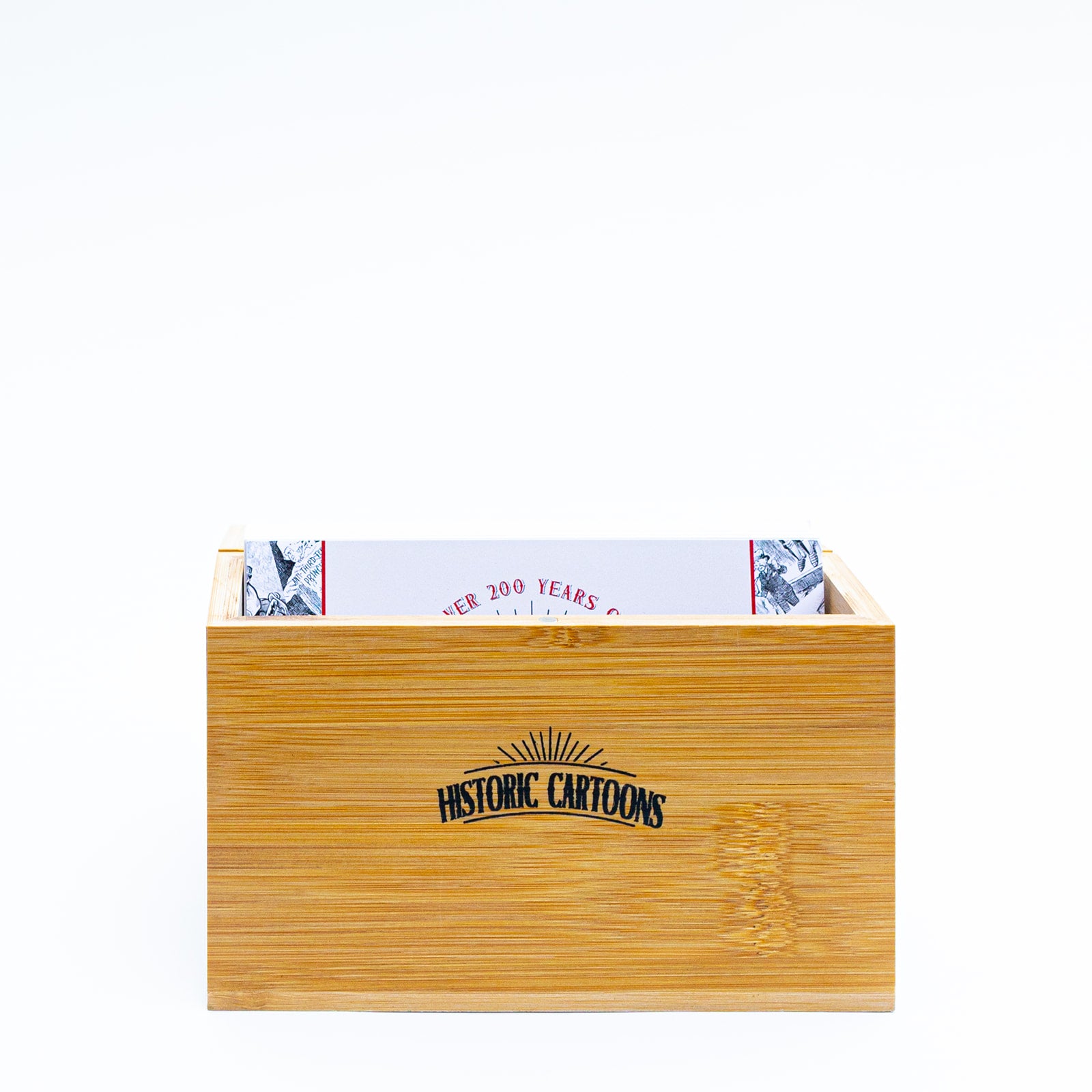 50-card set of Historic Cartoons in a keepsake box - History By Mail