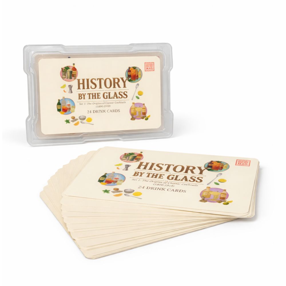 History By The Glass: The Origins of Classic Cocktails (18061919) Plastic Box