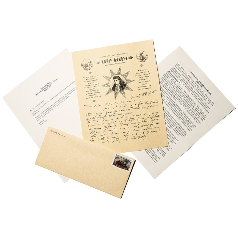 Letter from Annie Oakley replica document