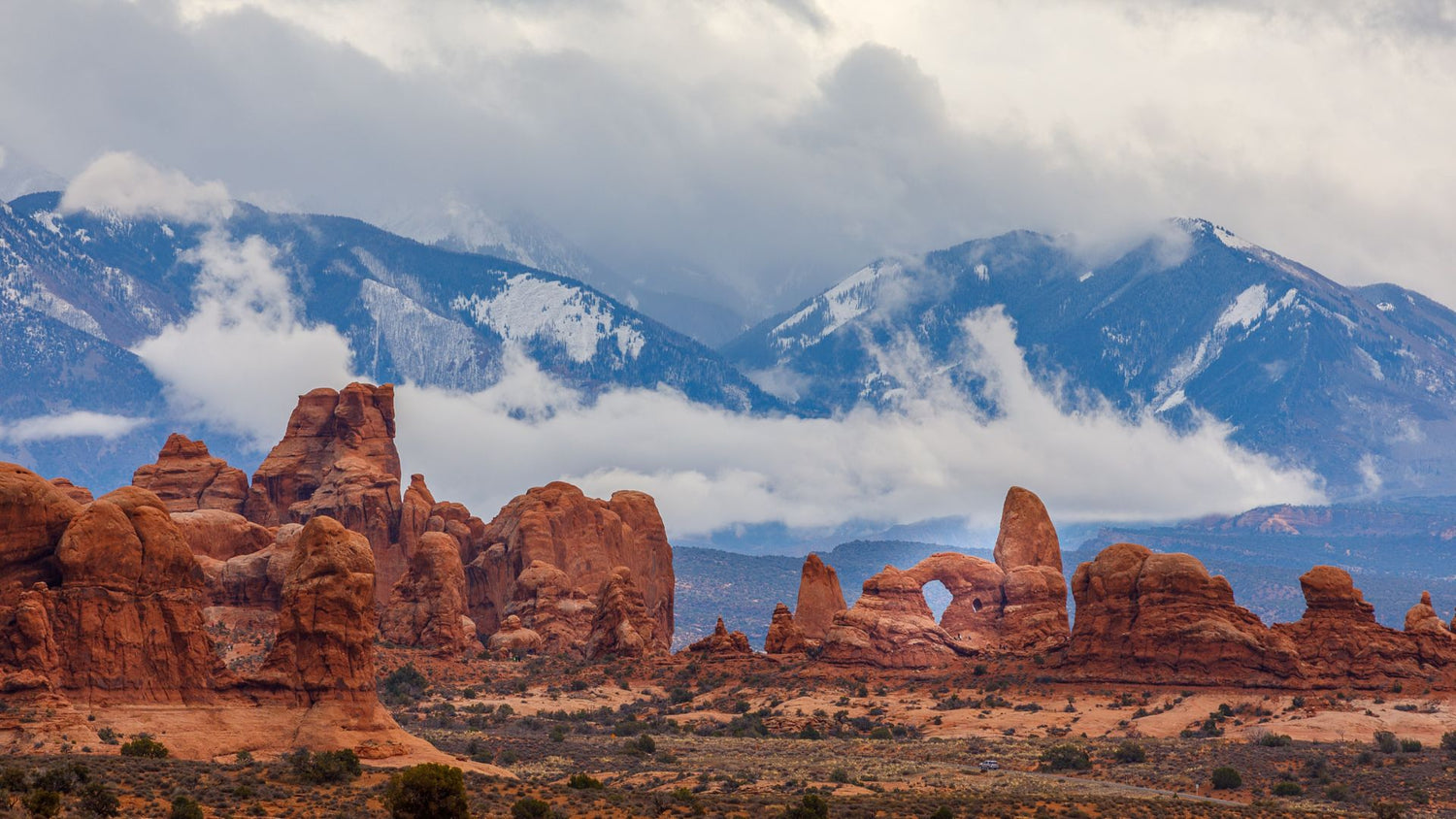 A view of Arches National Park, Moab, Utah. - History By Mail