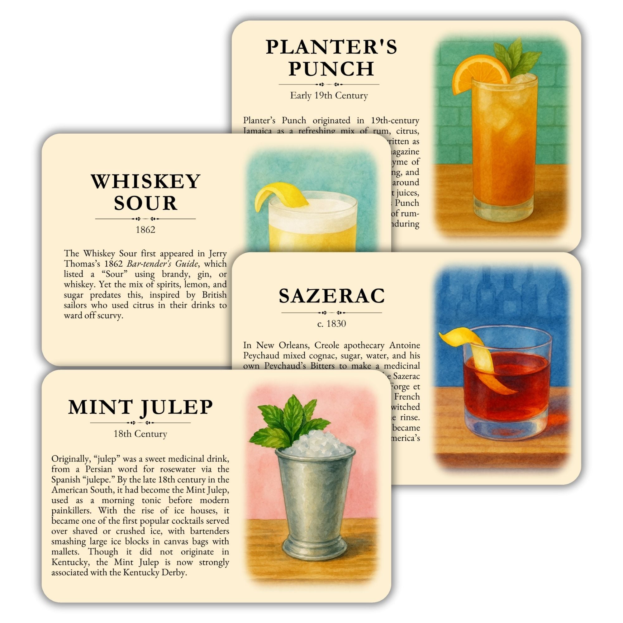 History by the Glass: Origins of Classic Cocktails – History by Mail