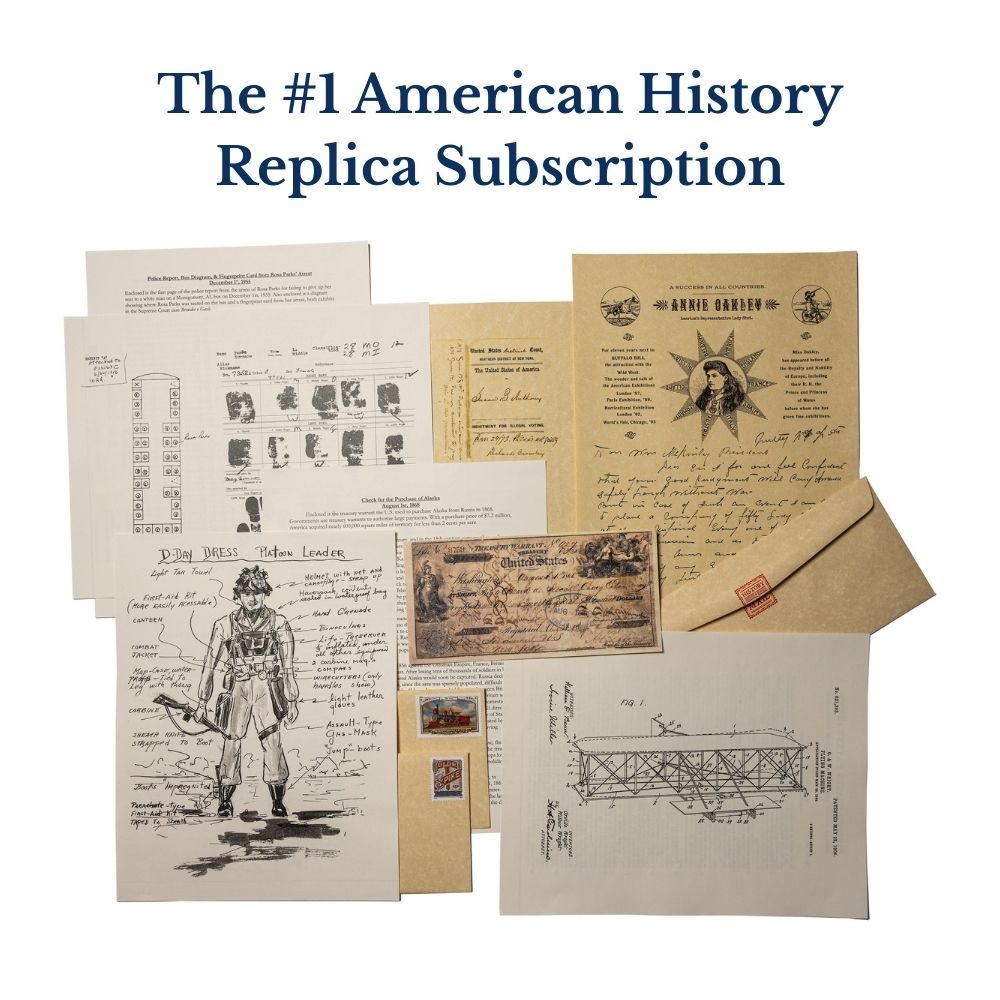 Collection of History By Mail Replica Documents