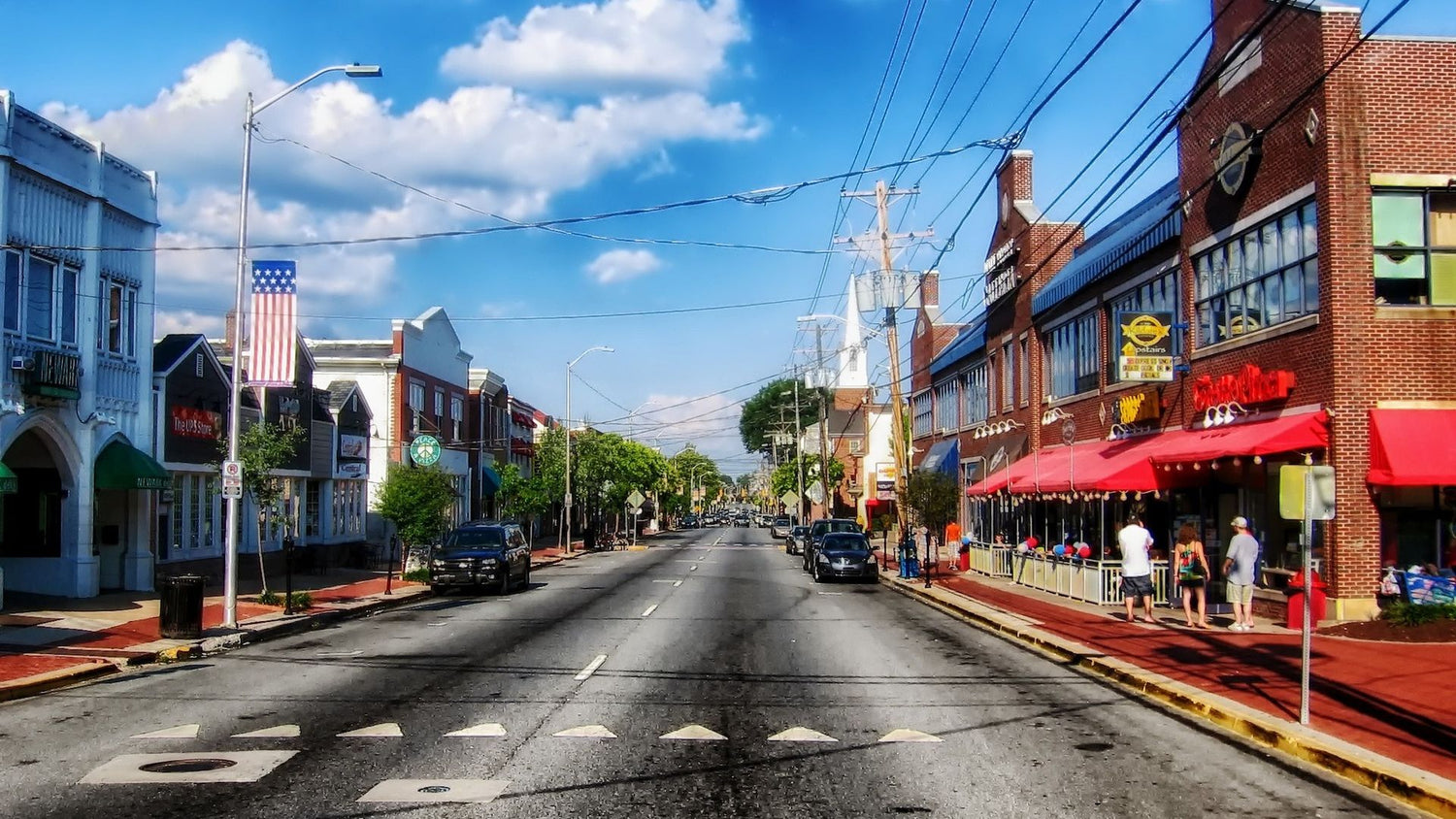 Main street in Newark, Delaware. - History By Mail