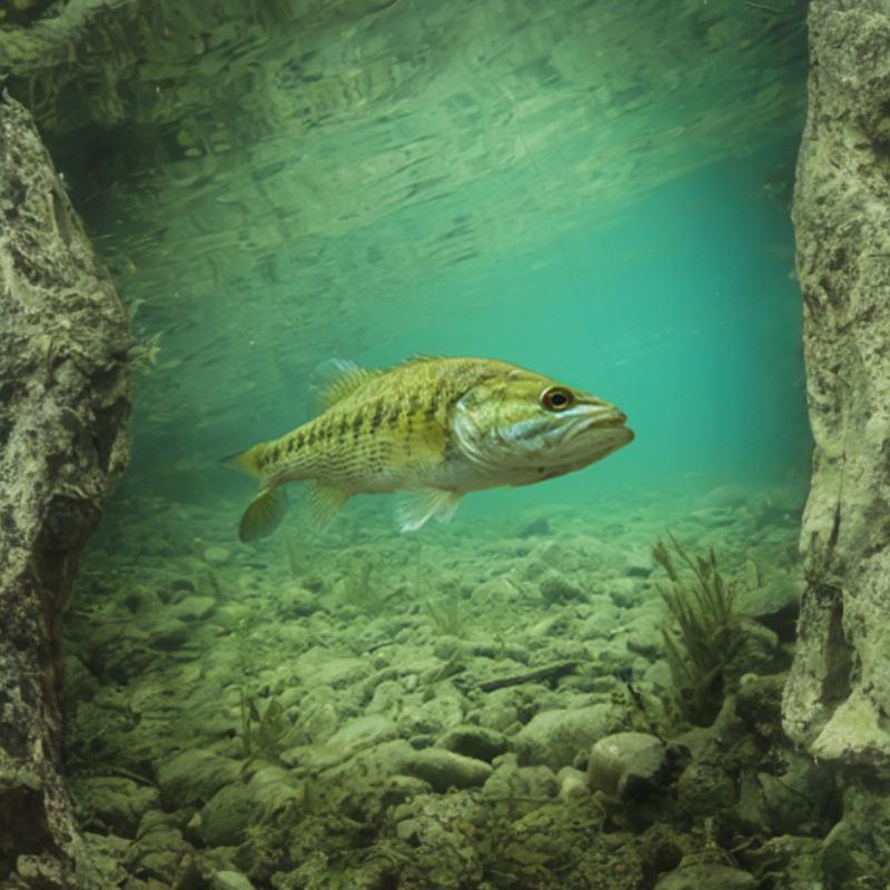 The Guadalupe bass is generally green in color and may be distinguished from similar species found in Texas in that it doesn't have vertical bars like smallmouth bass. - History By Mail