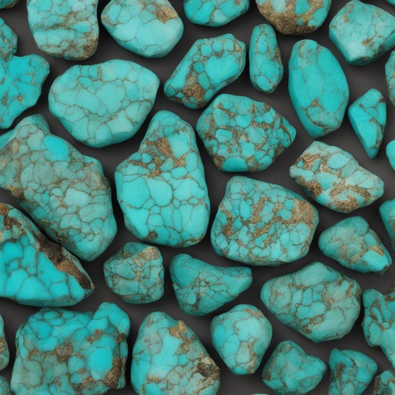 The turquoise's color is as variable as the mineral's other properties, ranging from white to a powder blue to a sky blue and from a blue-green to a yellowish green. - History By Mail