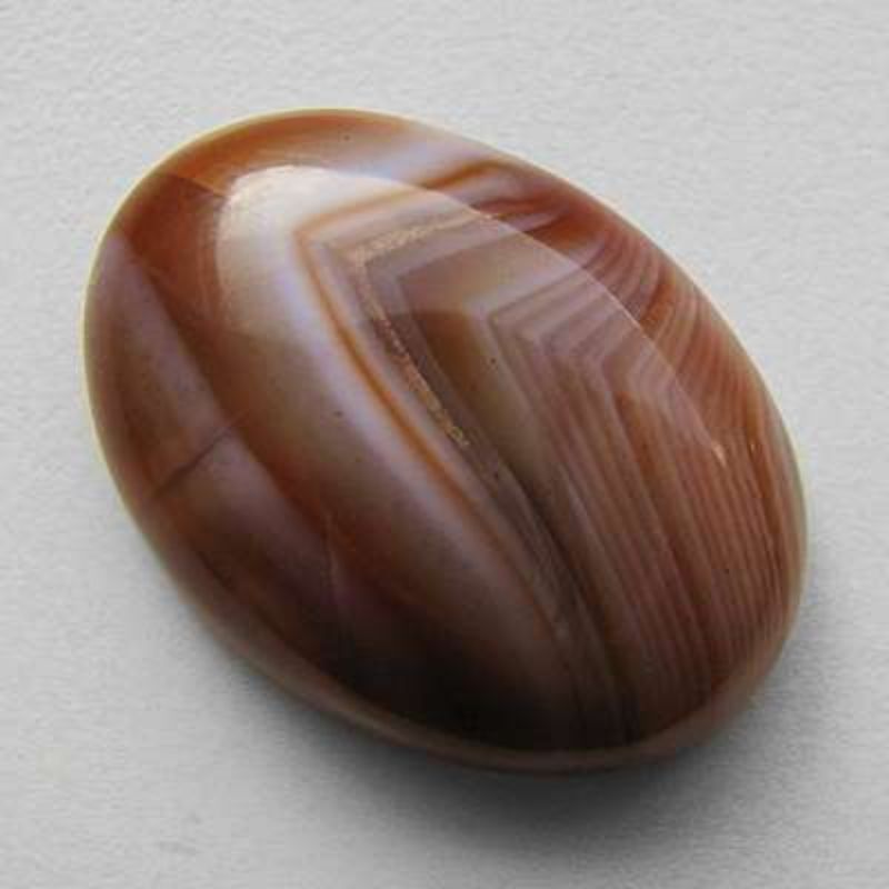 A cabochon of Lake Superior agate. - History By Mail