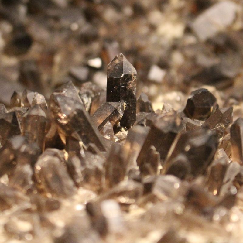 Smoky quartz is a brownish-grey, translucent variety of quartz. - History By Mail