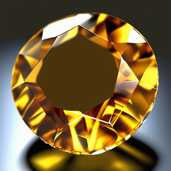 The yellow gem has a brilliant luster, which is sometimes confusing compared to diamond. - History By Mail