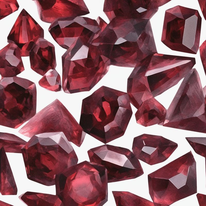 The Almandine Garnet is Known for its deep red color, ranging from reddish-brown to purplish-red. - History By Mail