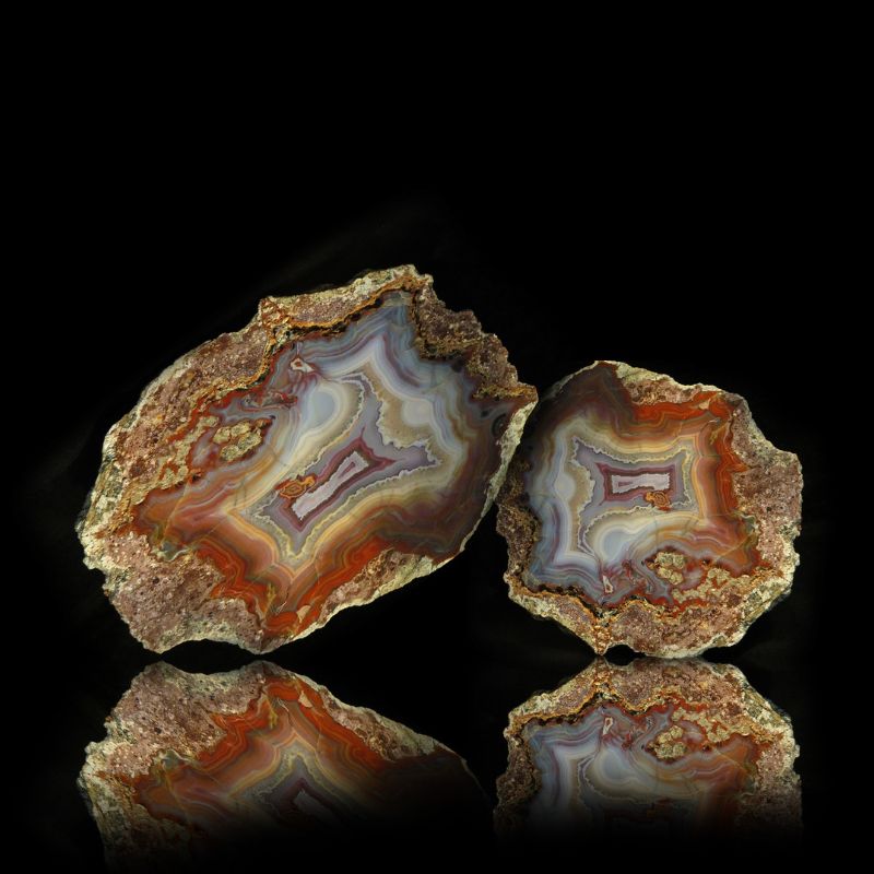 The lovely color patterns and banding make the agate very unique. - History By Mail