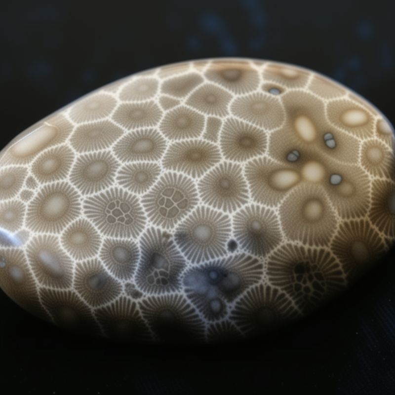 A Petoskey stone is a rock and a fossil, often pebble-shaped, that is composed of a fossilized rugose coral. - History By Mail
