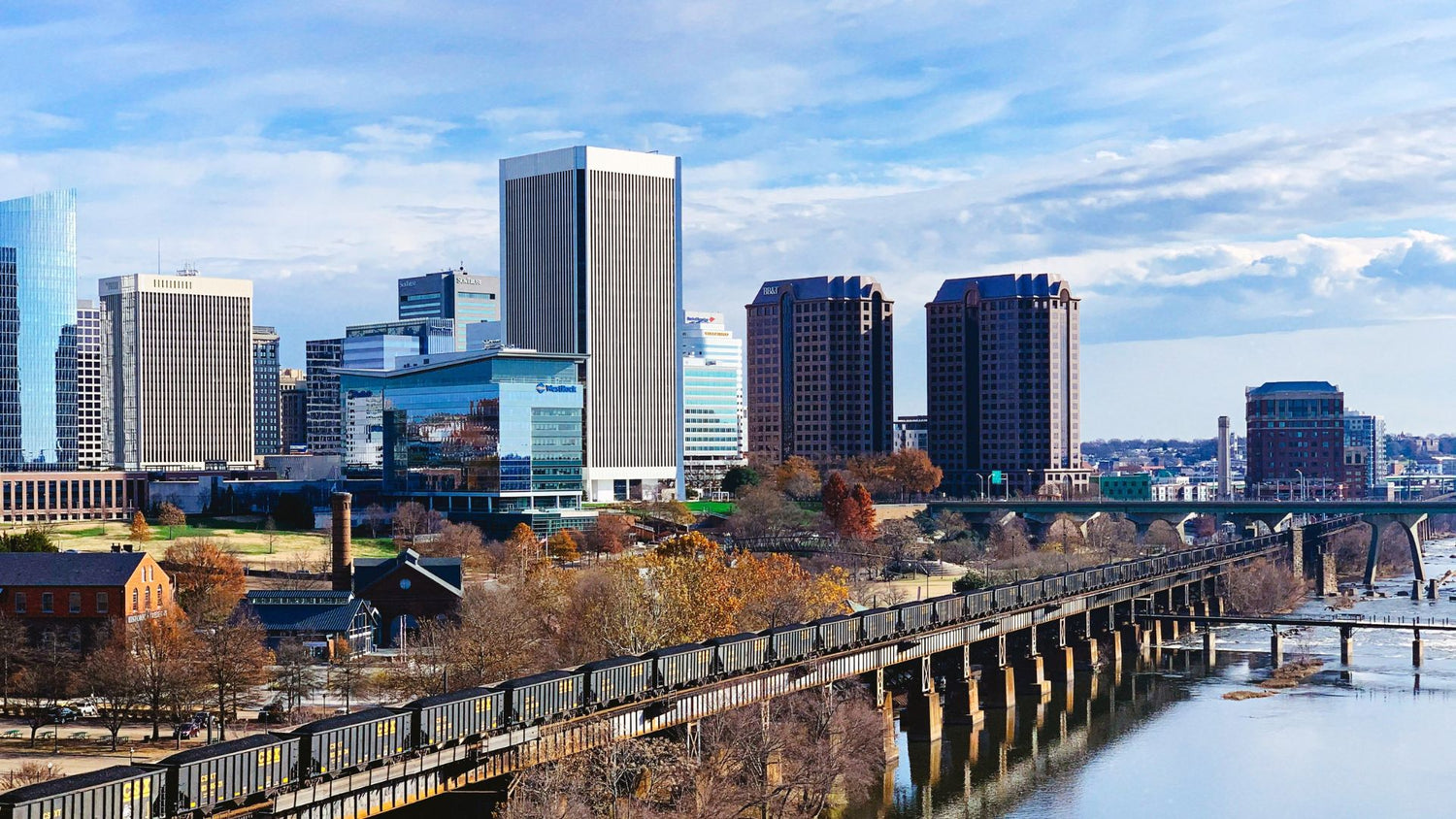 Richmond skyline in Virginia. - History By Mail