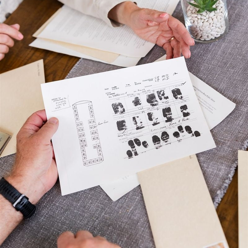 Rosa Parks Fingerprint replica document