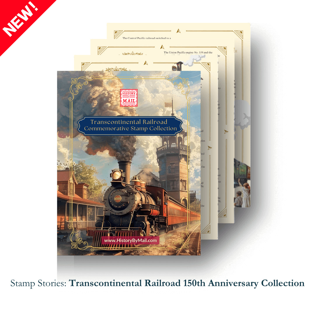 Stamp Stories Transcontinental Railroad Commemorative Stamp Collection 1