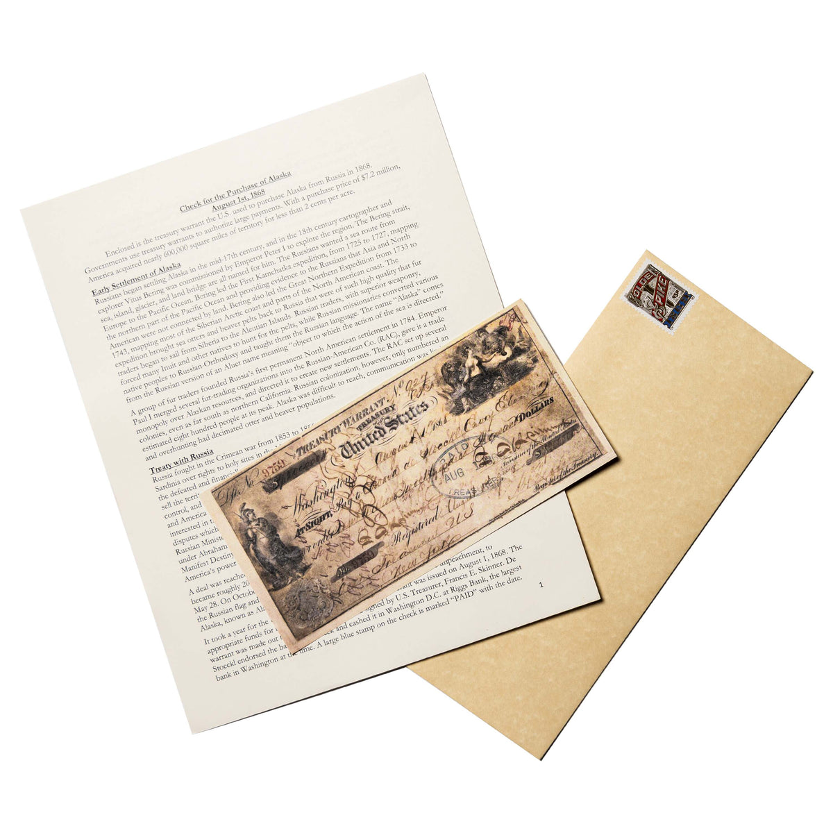 History By Mail - Alaska Purchase Check