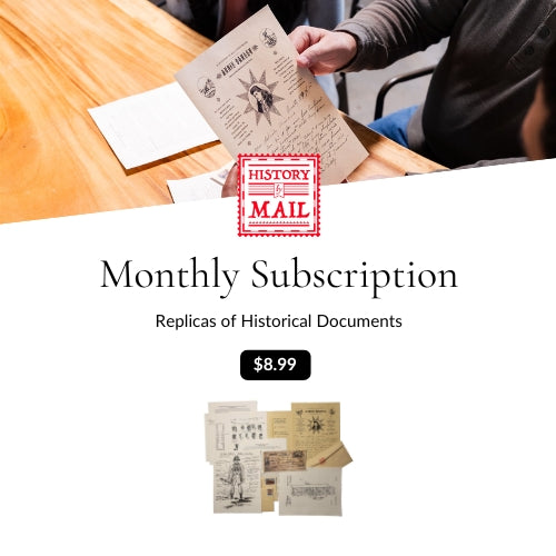 Monthly subscription package from History By Mail