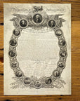 Historic "Declaration of Independence" Engraving by publisher John Binns as a small poster