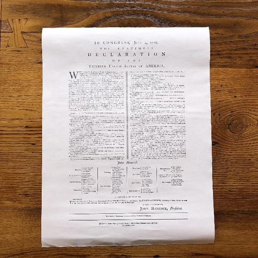 "Declaration of Independence" printed by Mary Katherine Goddard (Baltimore)