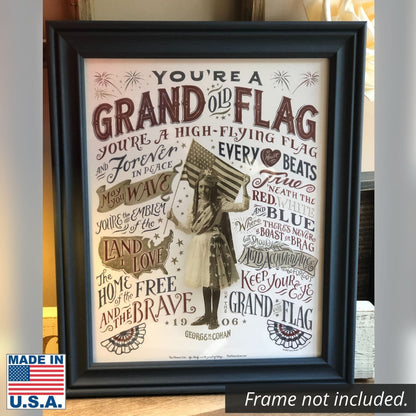 "Grand Old Flag" as a small poster