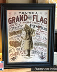 "Grand Old Flag" as a small poster