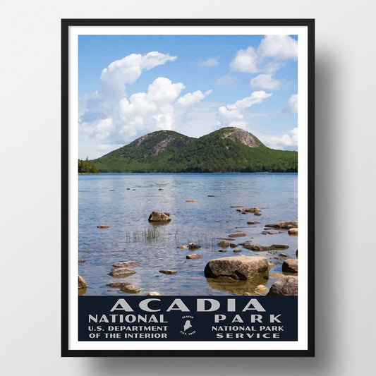 Acadia National Park Poster - WPA (Jordan Pond)