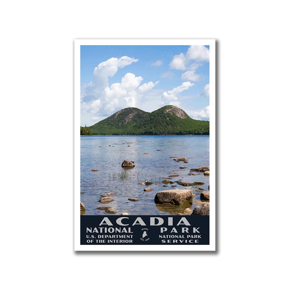 Acadia National Park Poster - WPA (Jordan Pond)