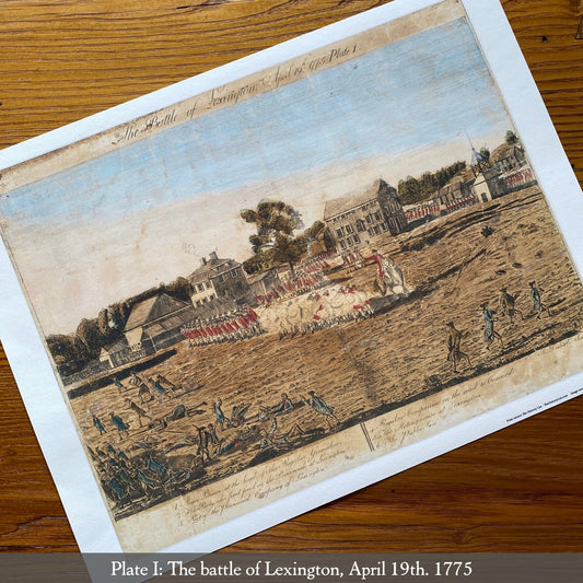 "The Doolittle Engravings of the Battle of Lexington and Concord" Archival Prints