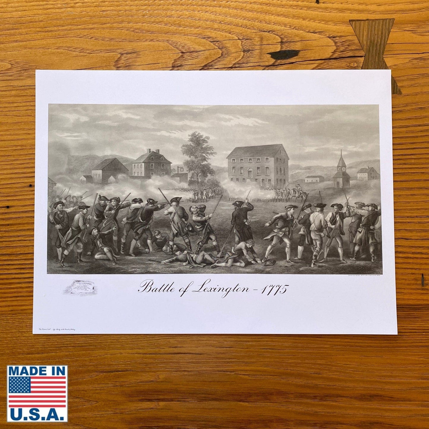 "Battle of Lexington 1775" small poster