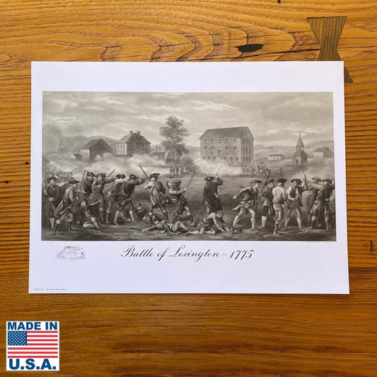 "Battle of Lexington 1775" small poster
