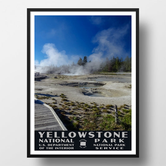 Yellowstone National Park Poster-WPA (West Thumb Geyser Basin)