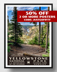Yellowstone National Park Poster-WPA (Artist Point)