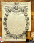 Historic "Declaration of Independence" engraving by publisher John Binns Archival print