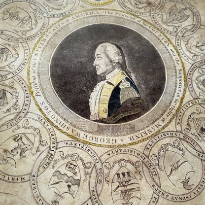 "George Washington and the 13 States" Historic poster