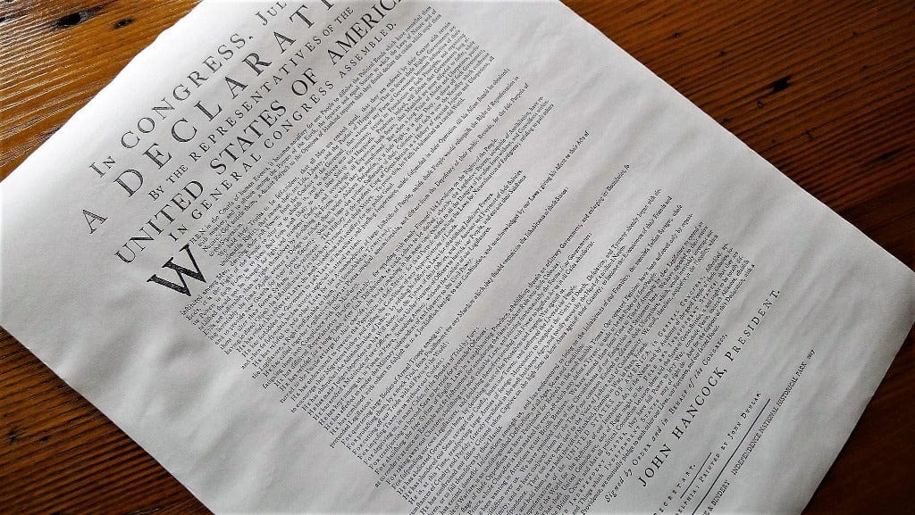 &quot;Declaration of Independence&quot; printed by John Dunlap (Philadelphia)