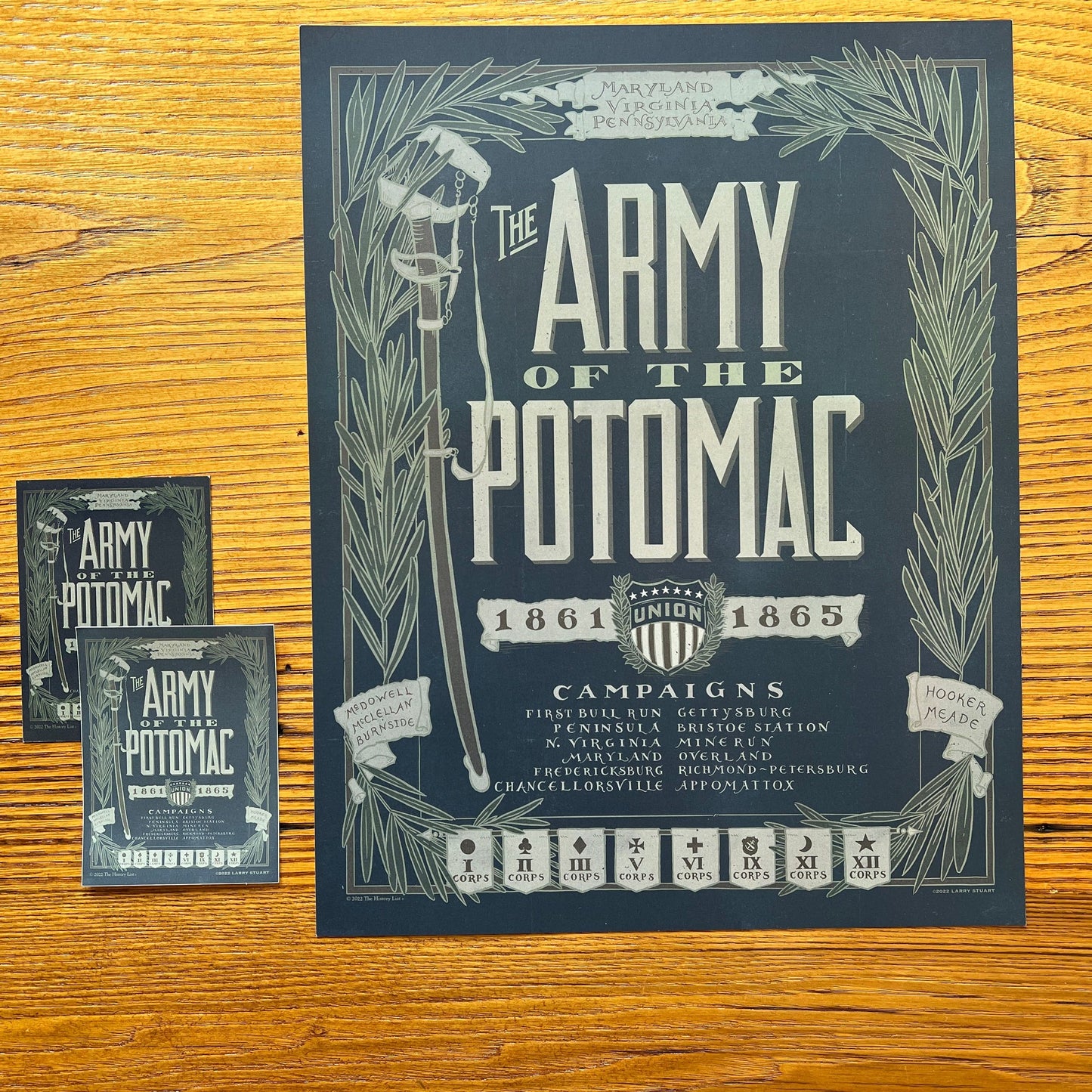"The Army of the Potomac" as a small poster