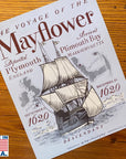 "The Voyage of the Mayflower" as a small poster